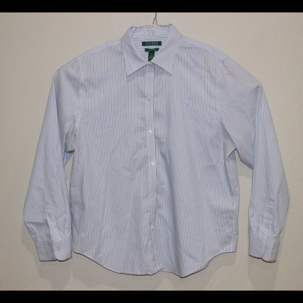 Ralph Lauren Long Sleeve Striped Button Down Shirt